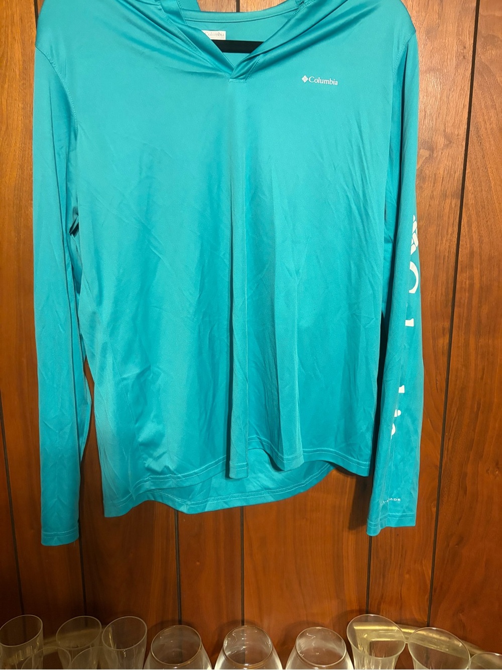Columbia Women’s Teal Long-Sleeve Swim Coverup